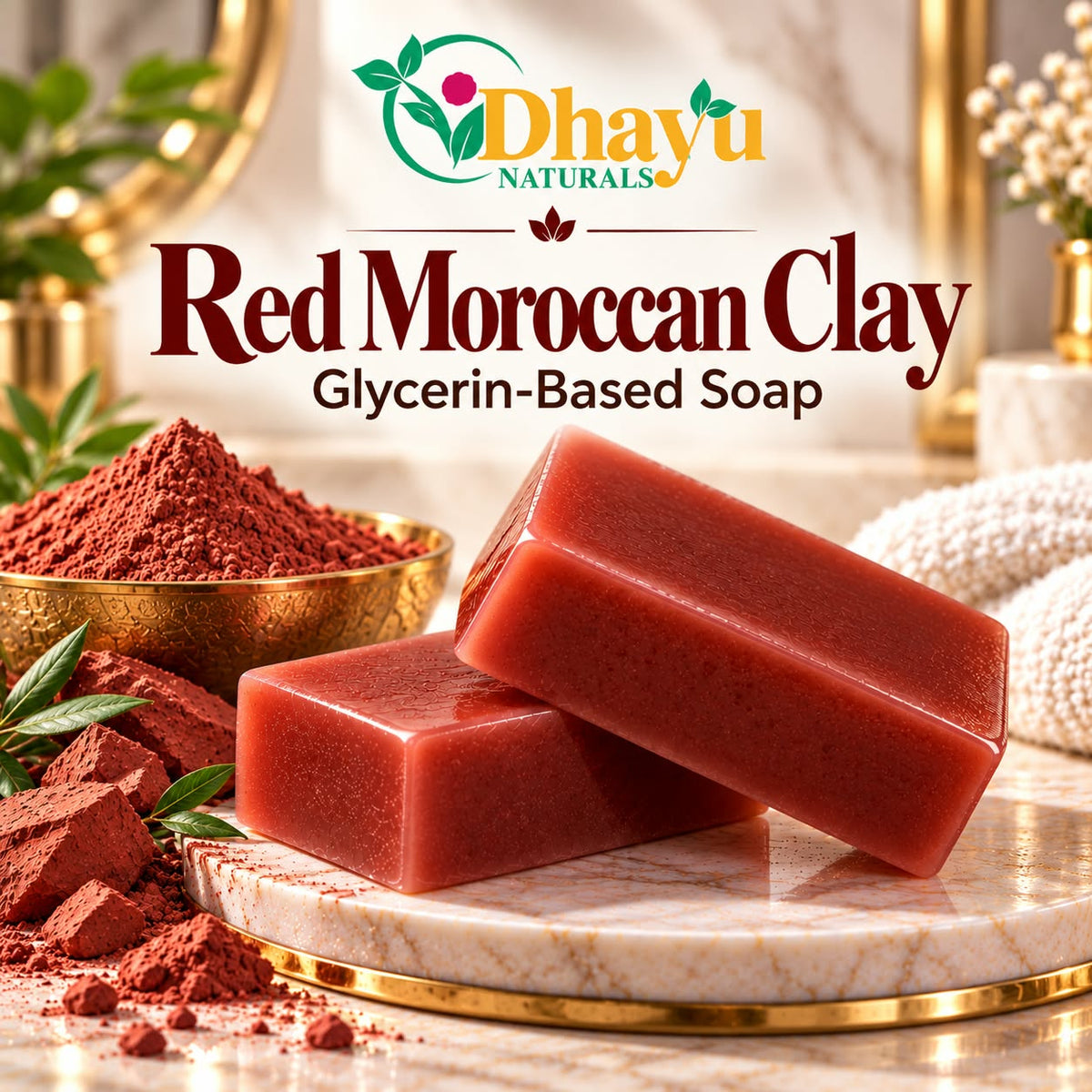 Red Moroccan Clay Premium Glycerin Soap