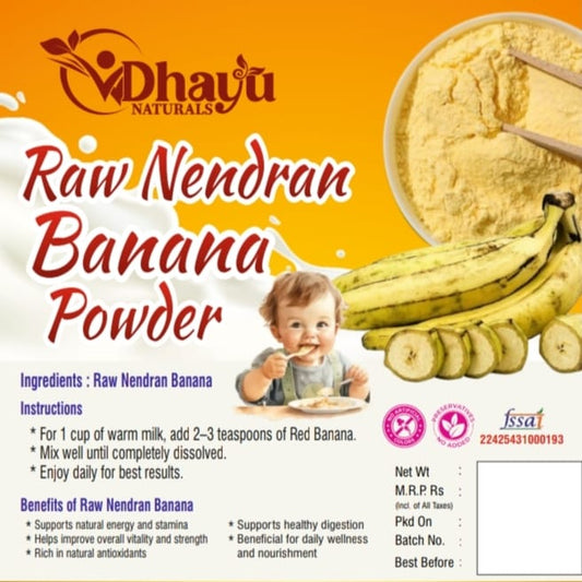 Raw Nendran Banana Powder