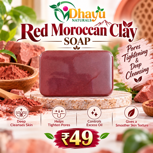 Red Moroccan Clay Soap – 70 g