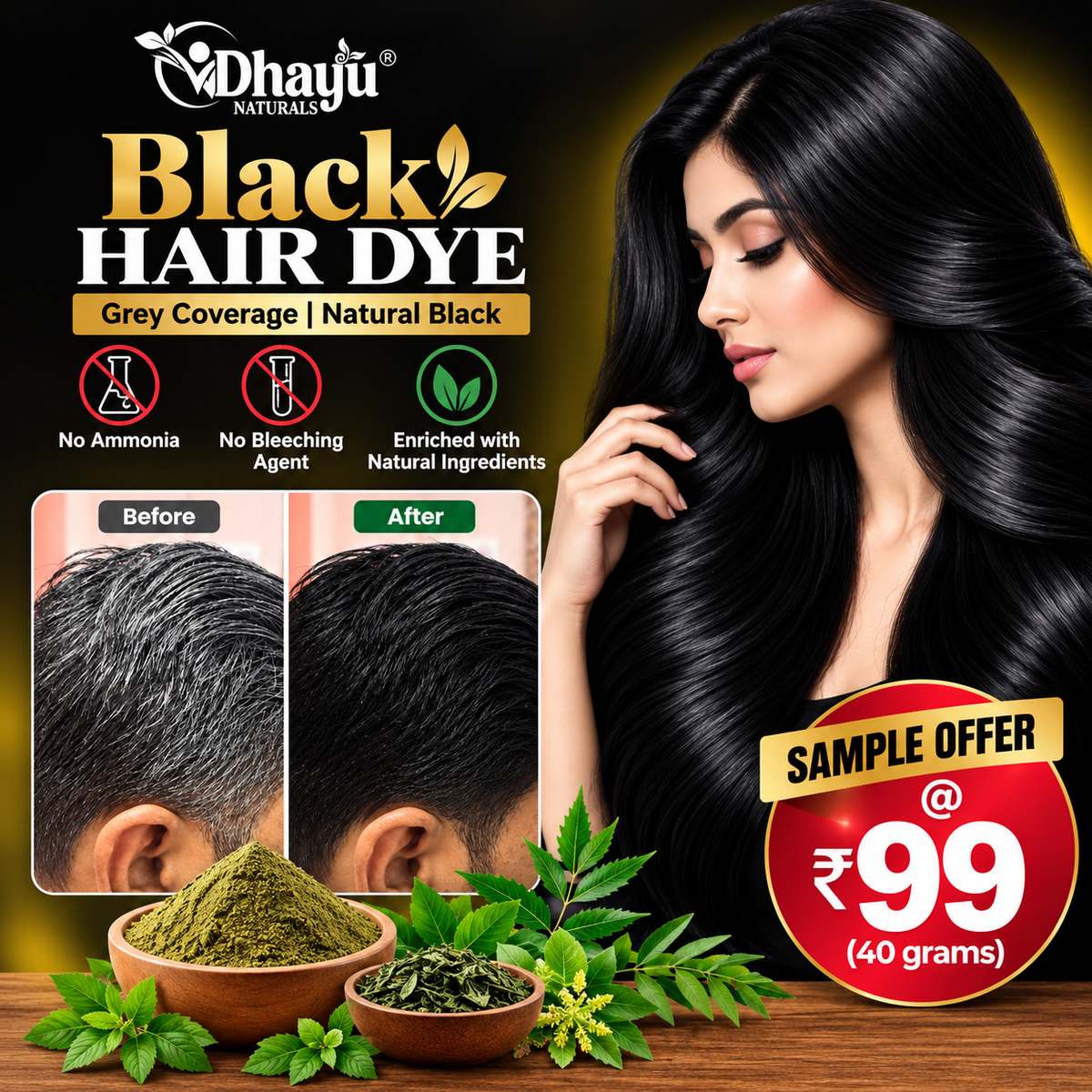 Black Hair Dye