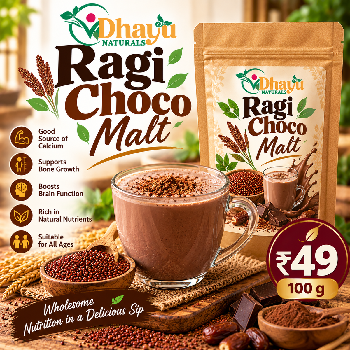 Ragi choco Malt 100 g
